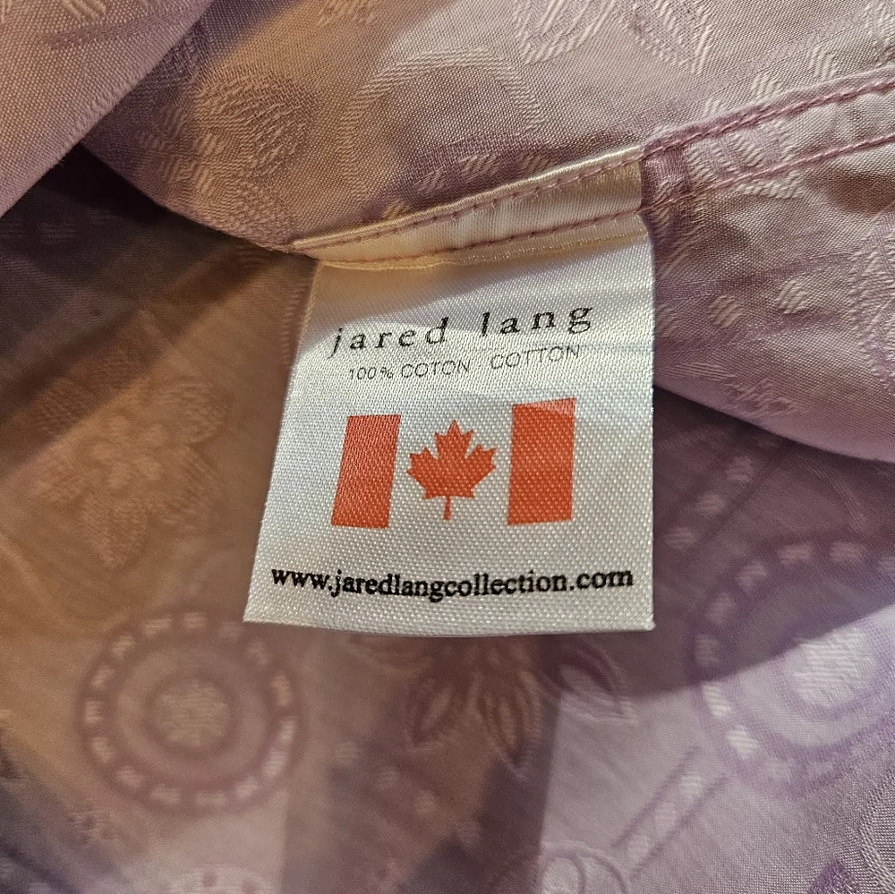 Jared Lang Men's Purple Patterned Sz2 - Picture 9 of 10